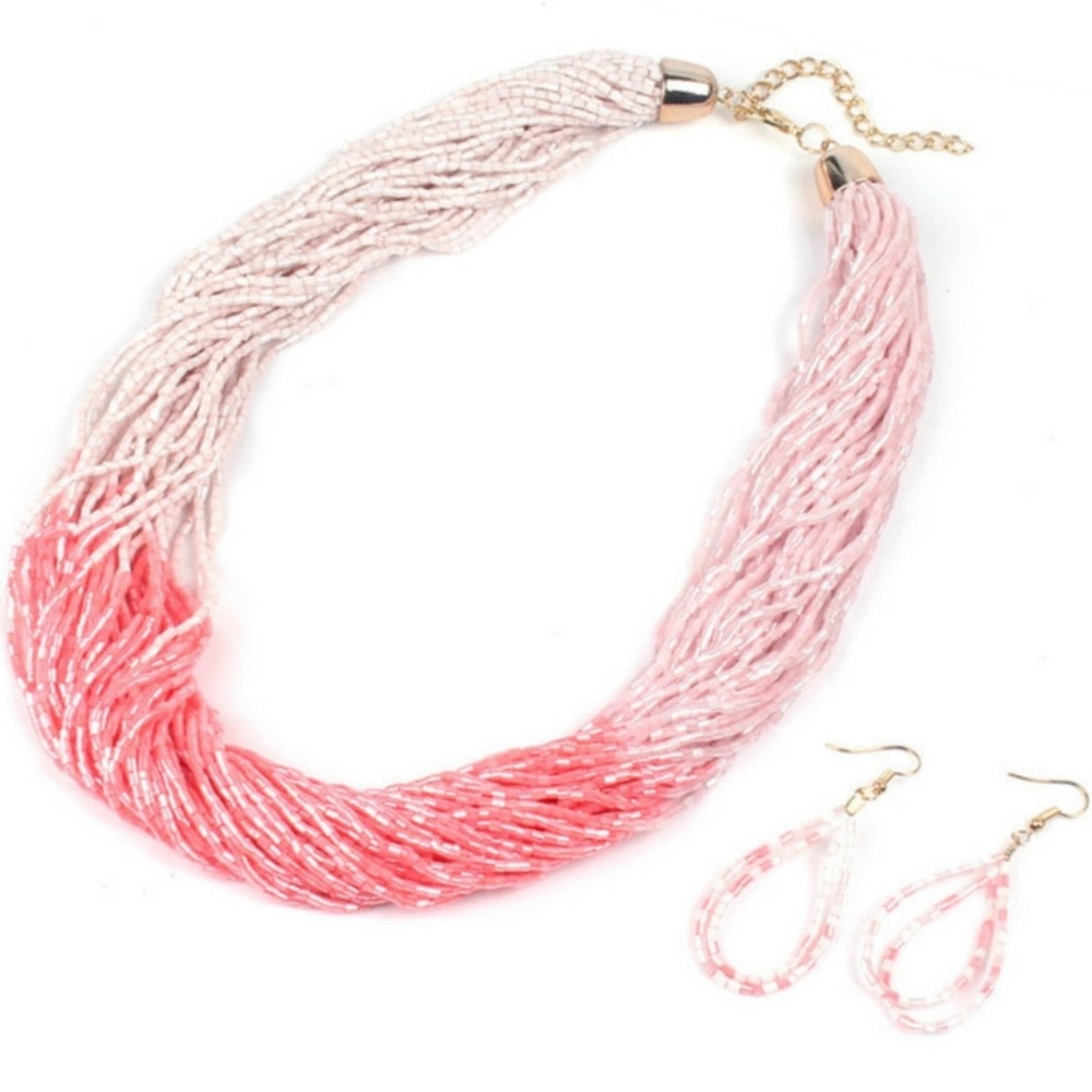 Necklace - Just BEAD-ing Beautiful Pink Seed Bead